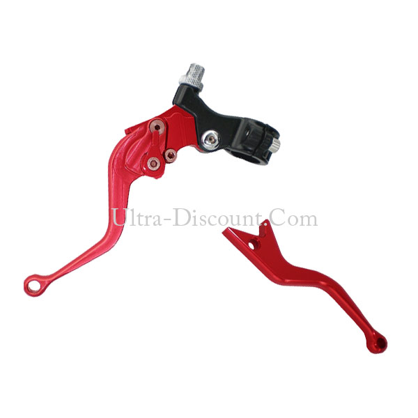 UD Racing Adjustable and Anodized Levers (clutch + brake) - Red, Dirt Bike Spare Parts UD Racing Adjustable and Anodized Levers (clutch + brake) - Red, Dirt Bike Spare Parts