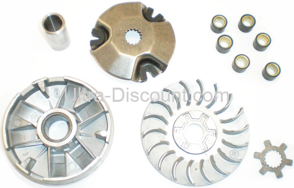 Variator (CVT) for Engines 50cc 1E40QMB 2-stroke (type 1), Chinese scooter parts