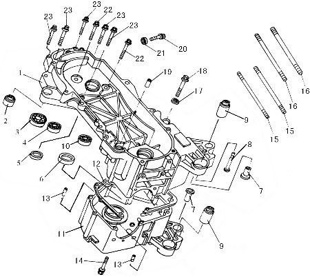 Silent Block Bush for Baotian Scooter BT49QT-7