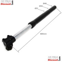 Hight Quality Front Fork Tubes 800mm, dual adjustment, 12mm axles - Black