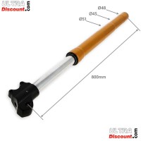 Hight Quality Front Fork Tubes 800mm, dual adjustment, 15mm axles - Gold Bilder 1