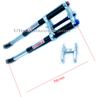 Complete Premium Front Fork for Dirt Bike - 700mm - Black Bilder 2