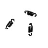 Set of 3 Black Clutch Springs for Chinese Scooter 125cc - Medium Springs, Chinese scooter parts