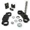 Complete Front Fork Yoke 45x48x160 for Dirt Bike (type 2) - BLACK, Dirt Bike Spare Parts