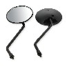 Pair of mirrors BLACK for Spare Ace Skyteam (Black edition Ø8), Spare Parts Ace Skyteam