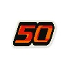 50cc sticker for Trex (orange-black), Trex Spare Parts Skyteam