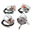 4 x Custom Front - Rear Turn Signal for PBR 50cc and 125cc (chrome), PBR Skyteam ZB Honda Spare Parts