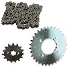 sprocket kit, chain, rear sprocket and front sprocket for Skymini skybongo ST125-8/8A, Skymini Monkey Gorilla Spare Parts