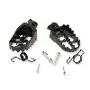 Custom Steel Made Foot Pegs for Dirt Bike - Black, Dirt Bike Spare Parts