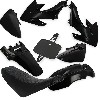 Aftermarket Black Fairing + Seat for Dirt Bike CRZ, Dirt Bike Spare Parts