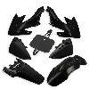 Black Fairing for Dirt Bike CRZ Black, Dirt Bike Spare Parts