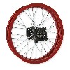 14'' Rear Rim for Dirt Bike AGB30 (type 4, Ø12mm) - Red, Dirt Bike Spare Parts
