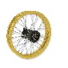14'' Rear Rim for Dirt Bike AGB30 (type 4) - Gold, Dirt Bike Spare Parts