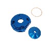 Racing Cylinder Head (type B) - Blue, Cross Pocket Bike Parts