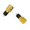 Custom Handlebar End Plugs (type 6) - Gold, Baotian Parts - BT49QT-12