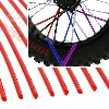 Spokes skins for dirt bike (12 pcs) - RED, Dirt Bike Spare Parts