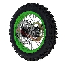 Full 12'' Rear Wheel for Dirt Bike AGB29 - Green, Dirt Bike Spare Parts