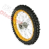 17'' Front Wheel for Dirt Bike AGB30 - Gold, Dirt Bike Spare Parts