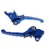 Pair of Aluminum Levers for Dirt Bike Blue, Dirt Bike Spare Parts