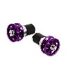 Custom Handlebar End Plugs (type 3) - Purple, Baotian Parts - BT49QT-11