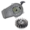 Quick Start Recoil Starter + Flywheel for Cross Pocket Bike, Cross Pocket Bike Parts