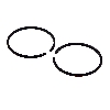 Compression Rings for Kits w- Separate Cylinder Head (type A or B) (Ø 44mm), Cross Pocket Bike Parts