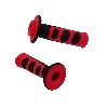 Non-Slip Handlebar Grip - Red-Black Pocket Supermotard, Supermoto pocket Spare Parts