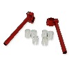 Custom Handle Bars for Pocket Bike (type 3) - Red, ZPF Pocket Bike Racing Parts
