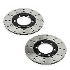 Pair of Front Brake Discs for ATV Shineray Quad 150cc STE, Shineray Parts ATV 150 STE