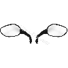 Pair of mirrors for Baotian Scooter BT49QT-12 - Alu, Baotian Parts - BT49QT-12