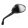 Right Mirror for Baotian Scooter BT49QT-12 - Black - Type 2, Baotian Parts - BT49QT-12