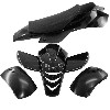 Fairing for ATV Pocket Quad type 2 - Black, Pocket Quad Spare Parts
