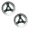 Rear Rim for ATV Pocket Quad (type 1) - Green-Alu, Pocket Quad Spare Parts
