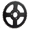 54 Tooth Reinforced Rear Sprocket for Large Chain 3T - TF8 (type 1), Pocket Quad Spare Parts