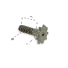9 Tooth Reinforced Front Sprocket - small pitch - American thread, Pocket Quad Spare Parts