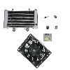 Radiator + Adapter Kit + Fan for ATV Shineray Racing Quad 250cc STIXE, Shineray Parts ATV 250 STIXE ST9E