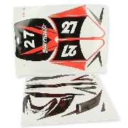 Decoration Kit for Cross Pocket Bike- Red