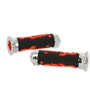 Non-Slip Handlebar Grip Flame - Red-Black Type 3 Pocket Bike