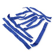 Pair of Foot Rest nets blue for Shineray 250STXE