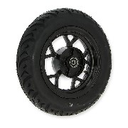 Full 3.50-10 Rear Wheel for Dax Skymax Black (Euro 4 - Euro 5)