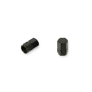 Pair of valve caps black