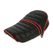 Leather Seat Black/Red for Monkey 50cc to 125cc (type 3)