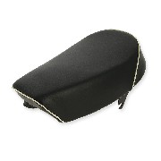 Leather Seat Black White for Monkey 50cc to 125cc (type 5)