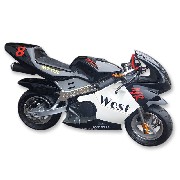 Pocket bike 53cc with High Quality Black and white