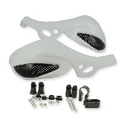 Hand Guards - White black for 200cc Chinese ATV 