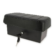 passenger seat and tool box with lock for citycoco