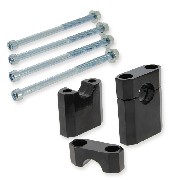 Handlebar clamp + screws for Dirt Bike (typ1-Black)