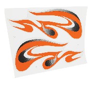 Stickers for Shineray quad 200cc Orange