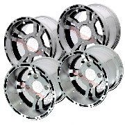 Set of 4 Aluminum Rims for ATV Bashan Quad 200cc (BS200S-7)