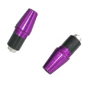 Custom Handlebar End Plugs (type 5) - Purple
